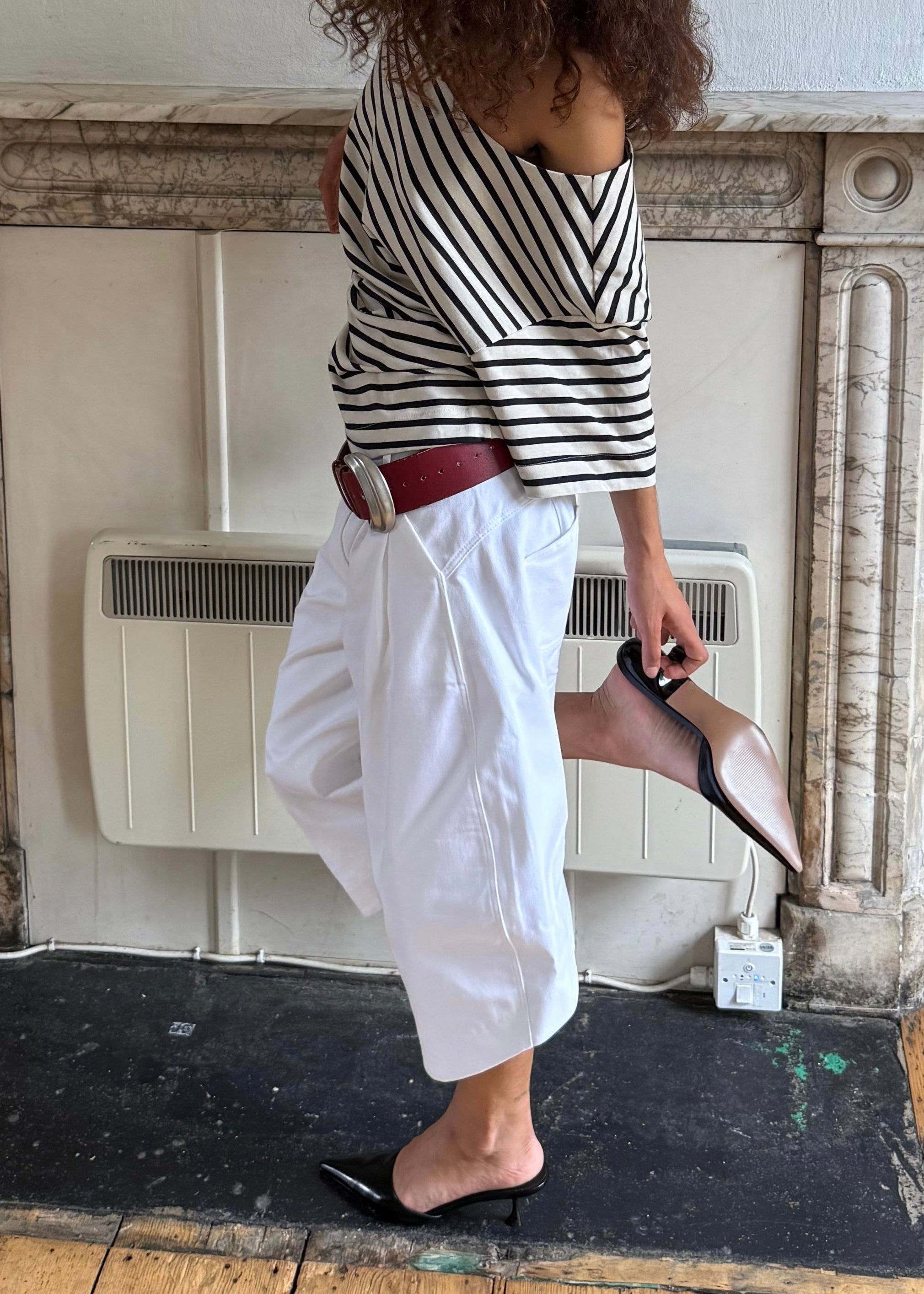 swift long shorts in white