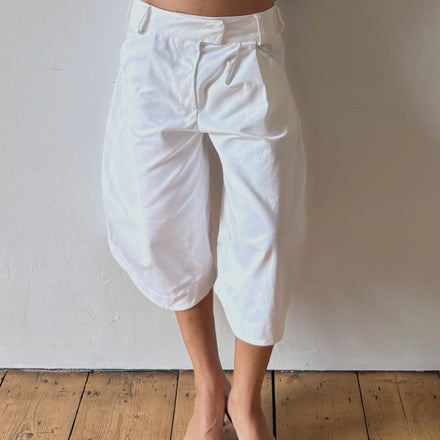 swift long shorts in white