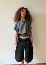 convertible dual cardigan in grey