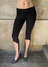 marais capri leggings in black