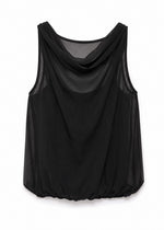 bordeaux cami top in black