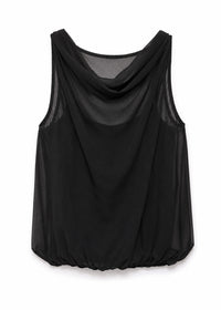 bordeaux cami top in black