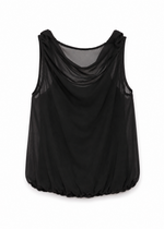 bordeaux cami top in black