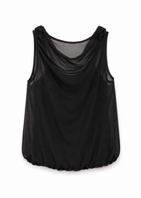 bordeaux cami top in black