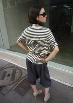convertible cardigan in stripes