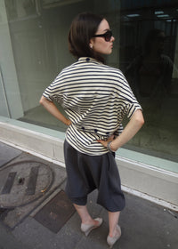 convertible cardigan in stripes
