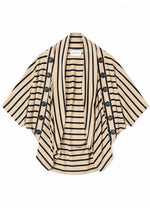 convertible cardigan in stripes
