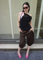 swift long shorts in brown